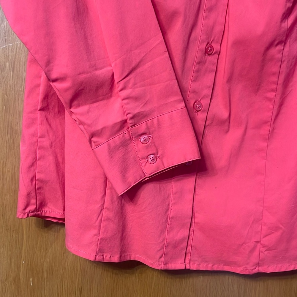 NWT Lane Bryant Coral Dress Shirt 16 - Picture 4 of 5